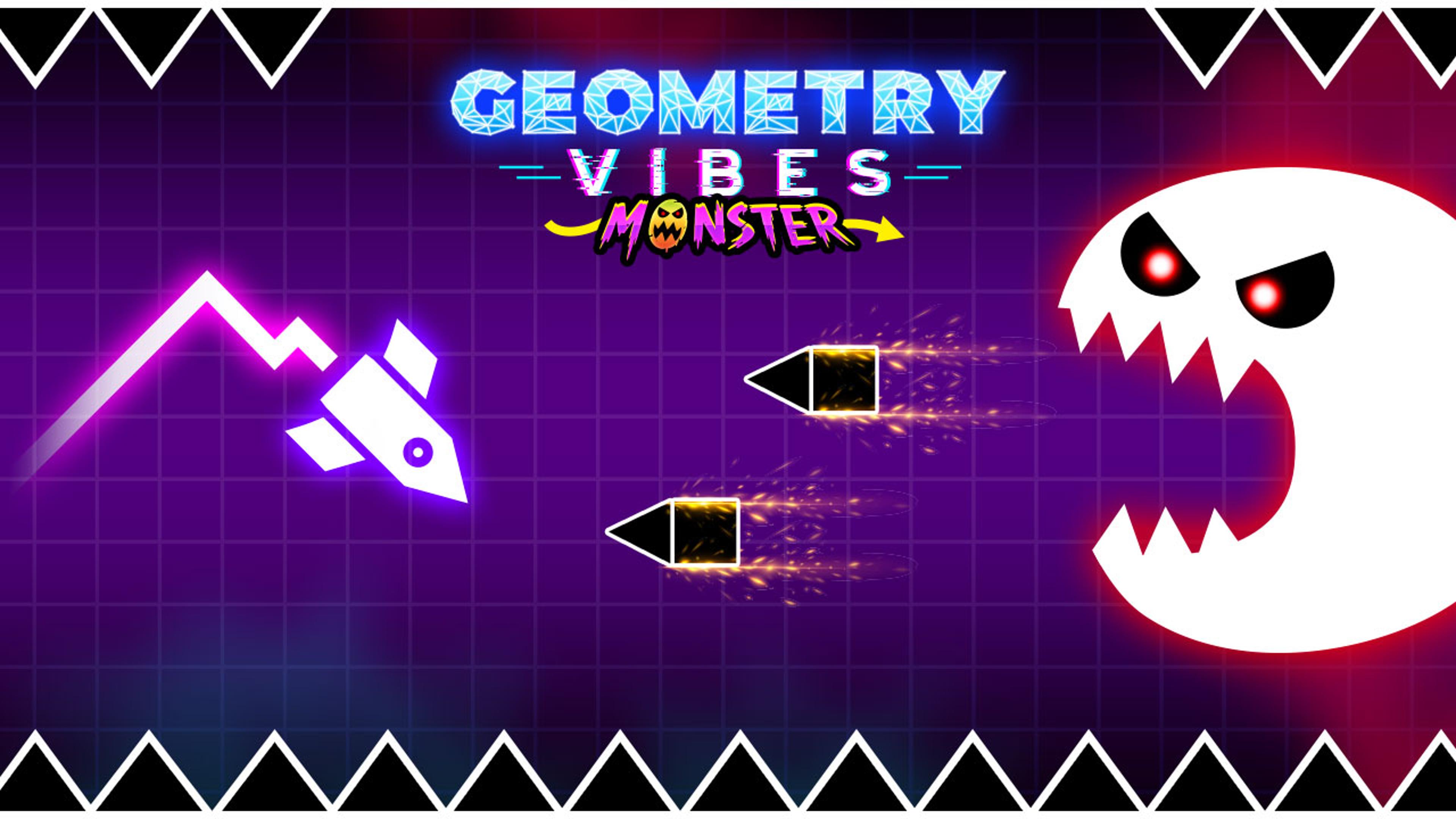 Geometry Vibes Monster Logo