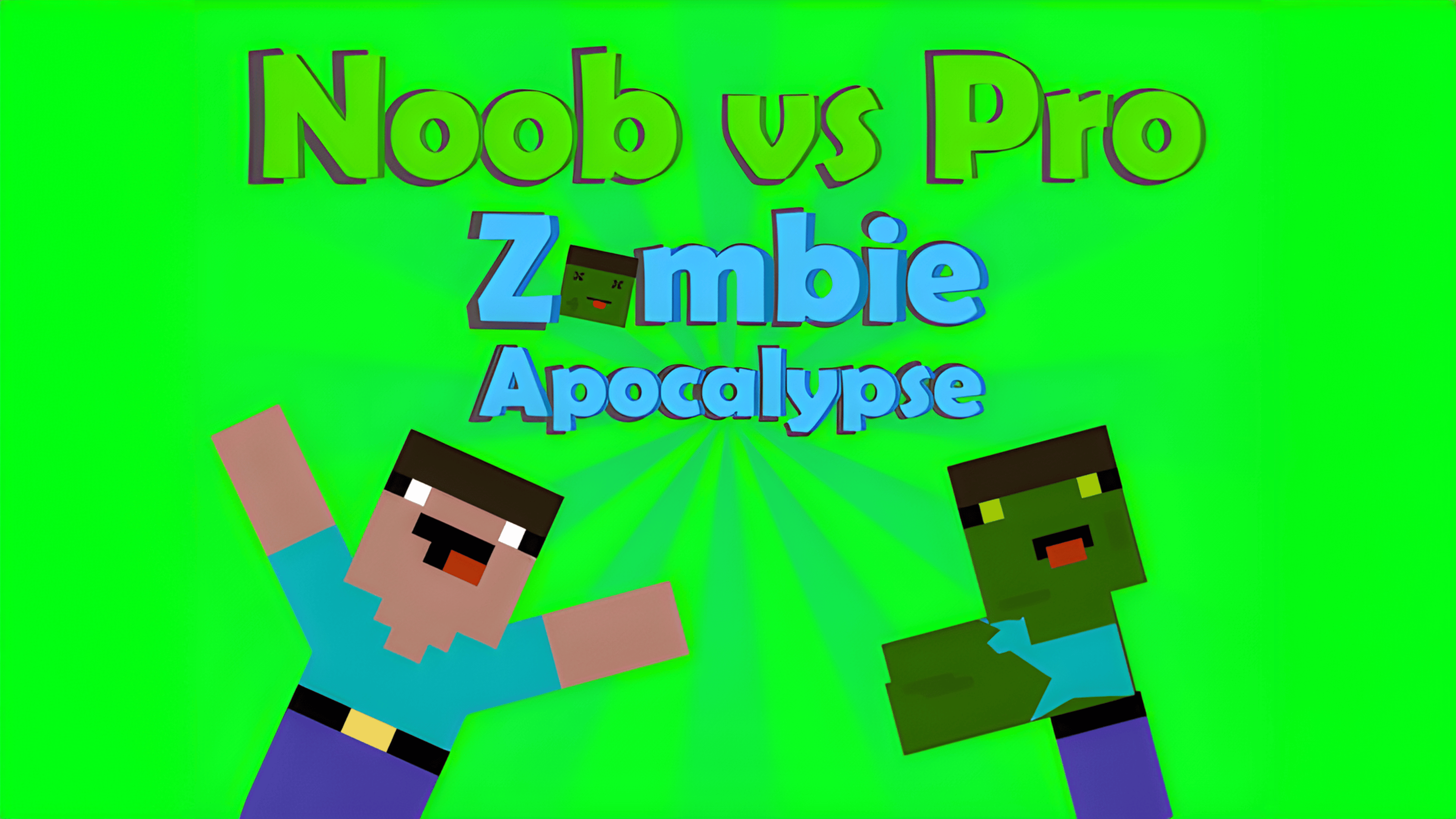 Noob vs Pro Zombi Apocalypse Logo