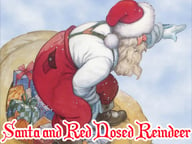 Santa and Red Nosed Reindeer Puzzle Logo