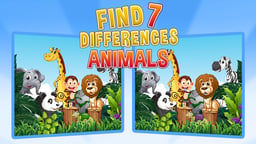 Find Seven Differences Animals Logo