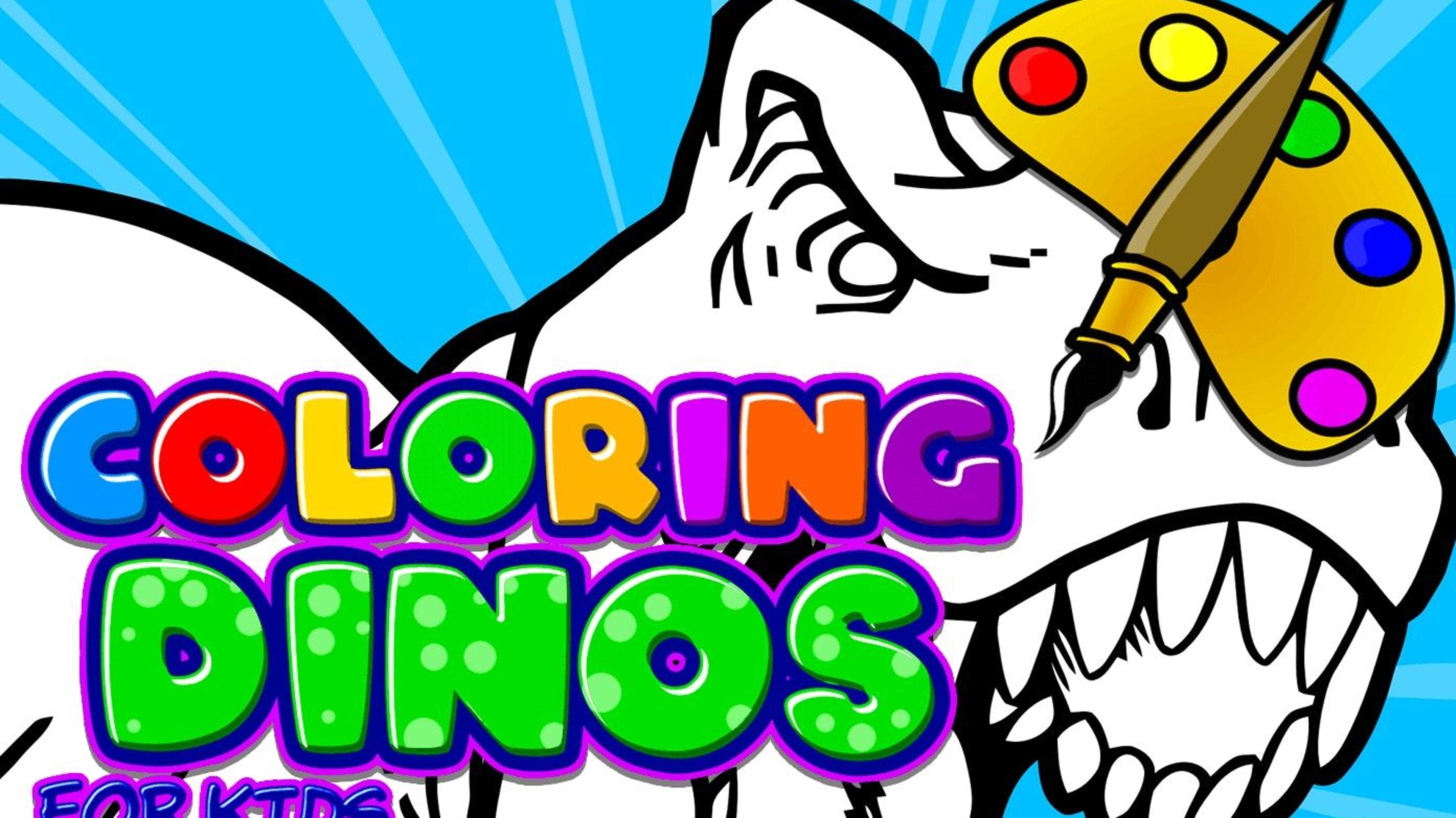 Coloring Dinosaurs for Kids Logo
