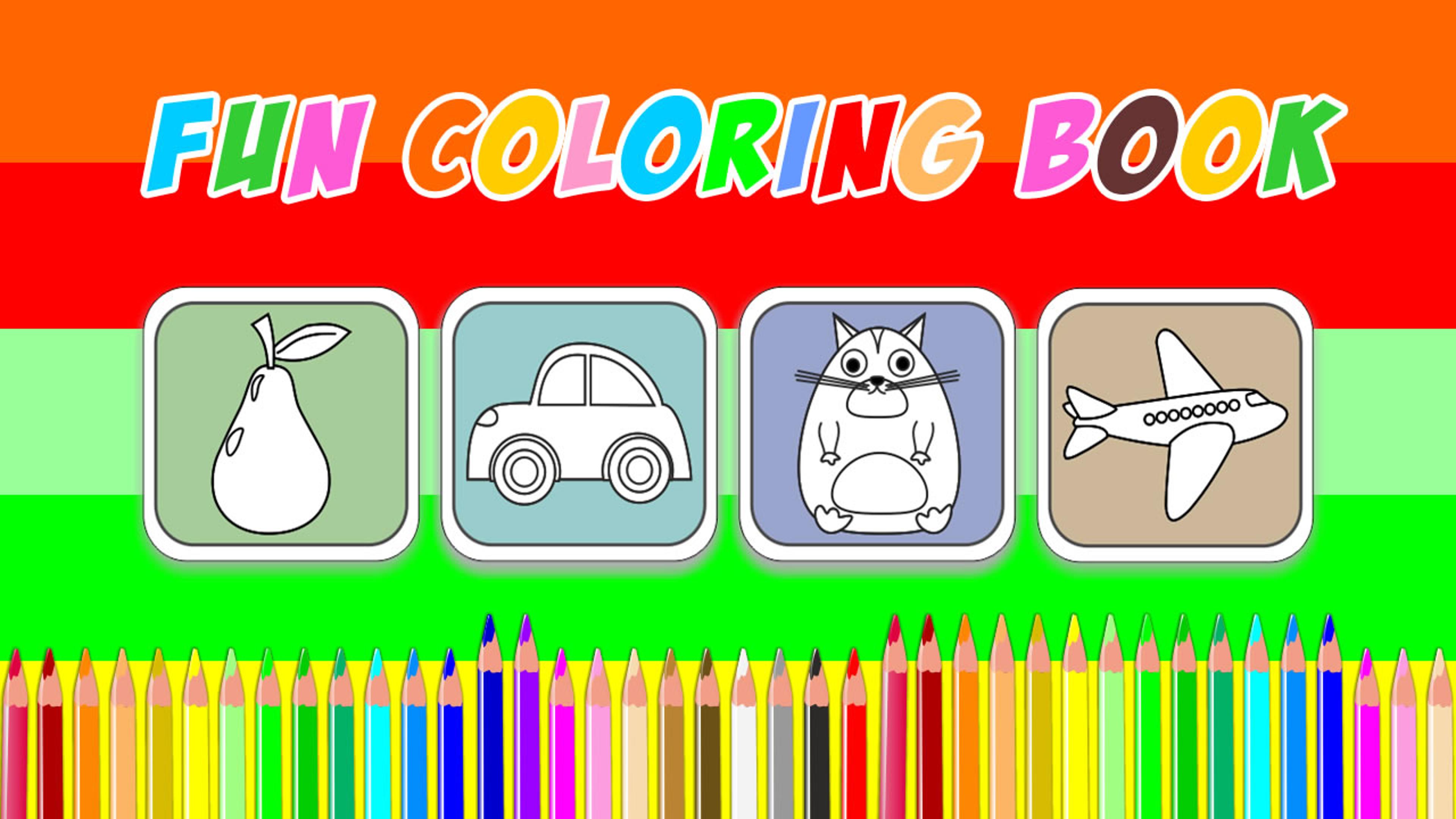 Fun Coloring Book Logo