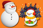 Gravity Snowman Christmas Logo