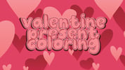 Valentine Present Coloring Logo