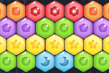 Sweet Candy Hexa Puzzle Logo