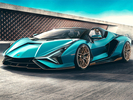 Lamborghini Sian Roadster Puzzle Logo