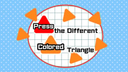 Press the different Colored Triangle Logo