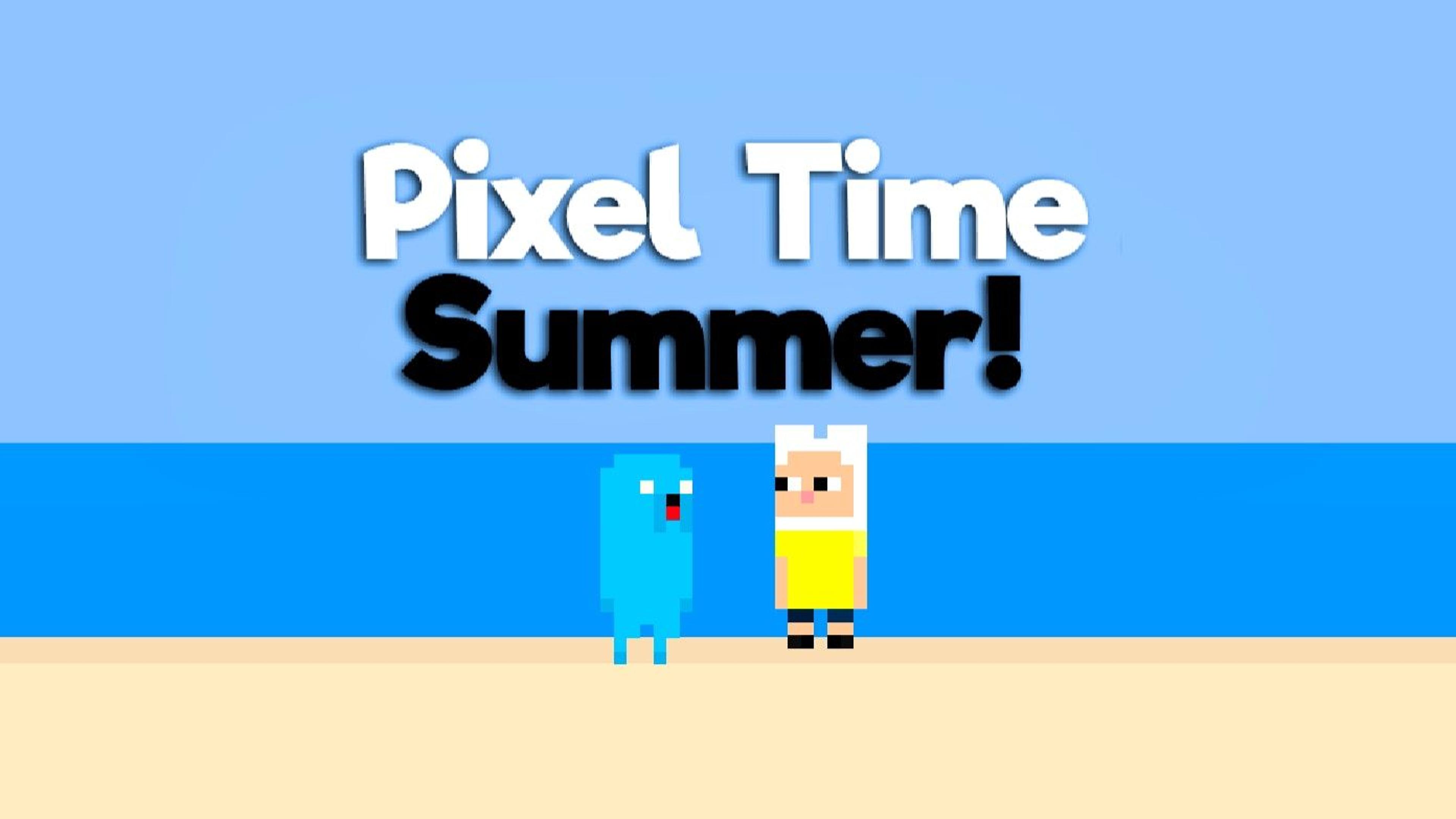 Pixel Time Summer Logo
