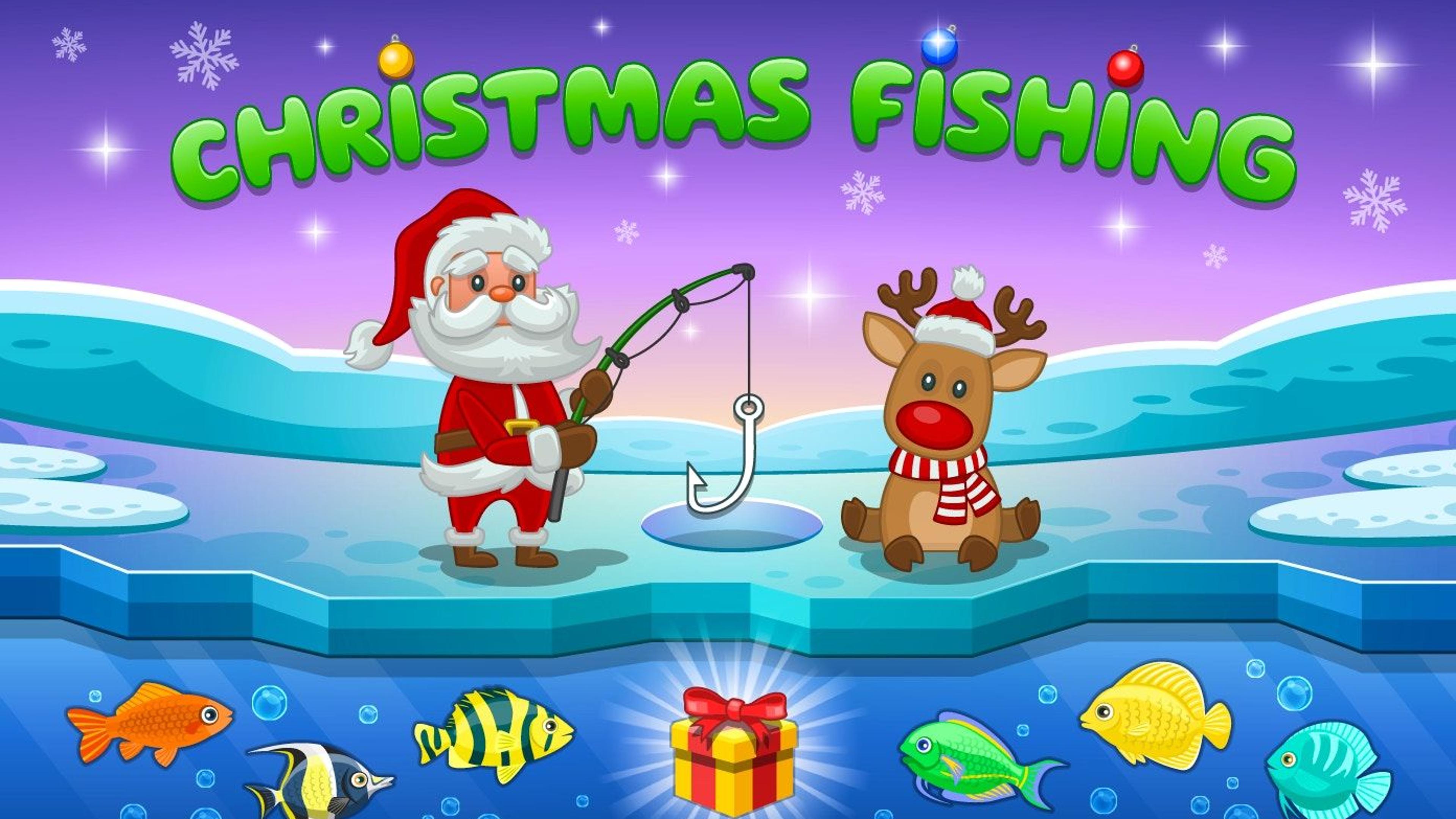 Christmas Fishing Logo