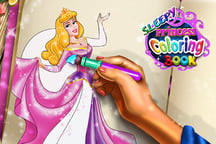 Sleepy Princess Coloring Book Logo