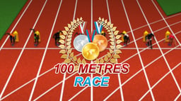 100 Meters Race Logo