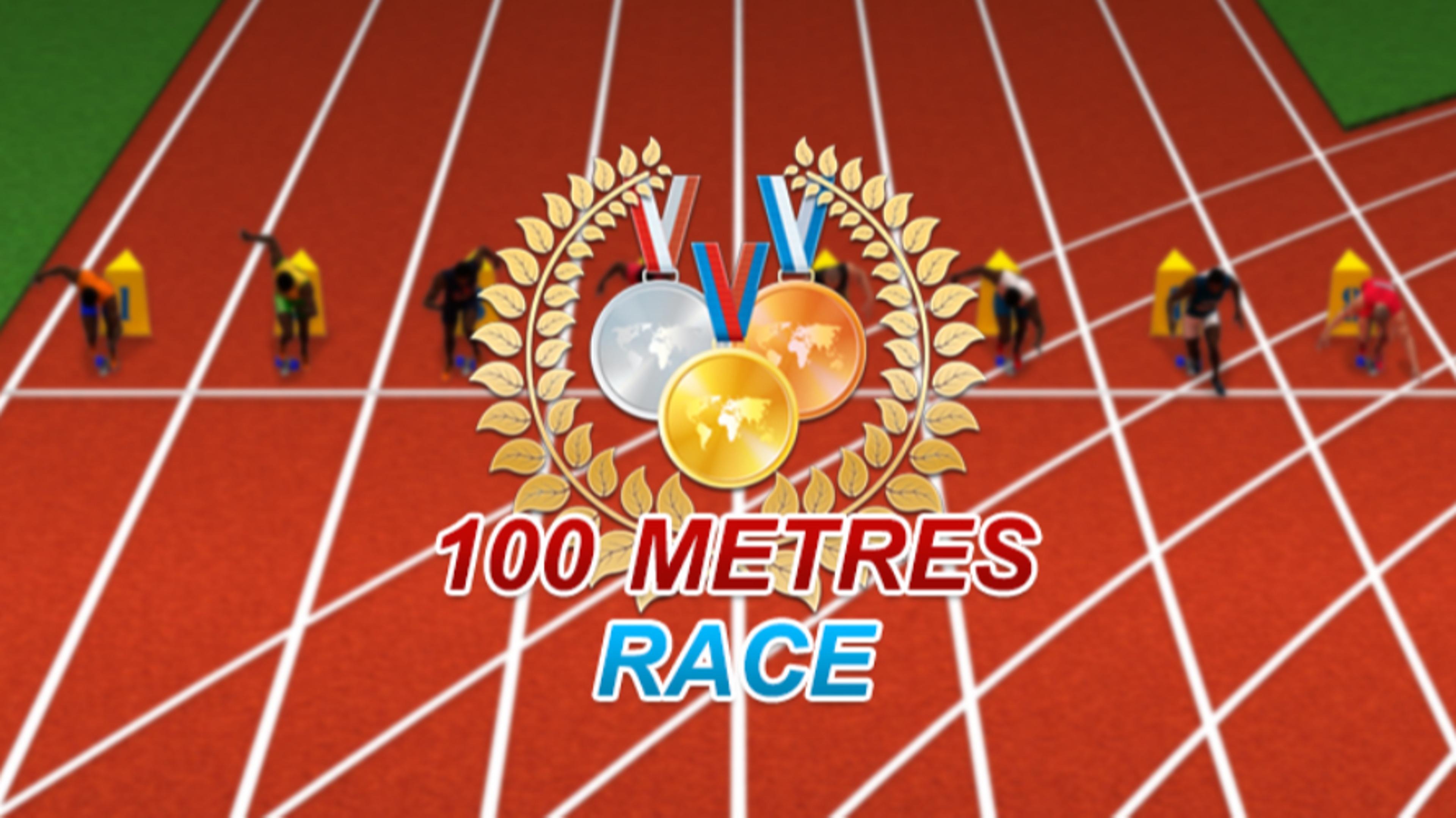 100 Meters Race Logo