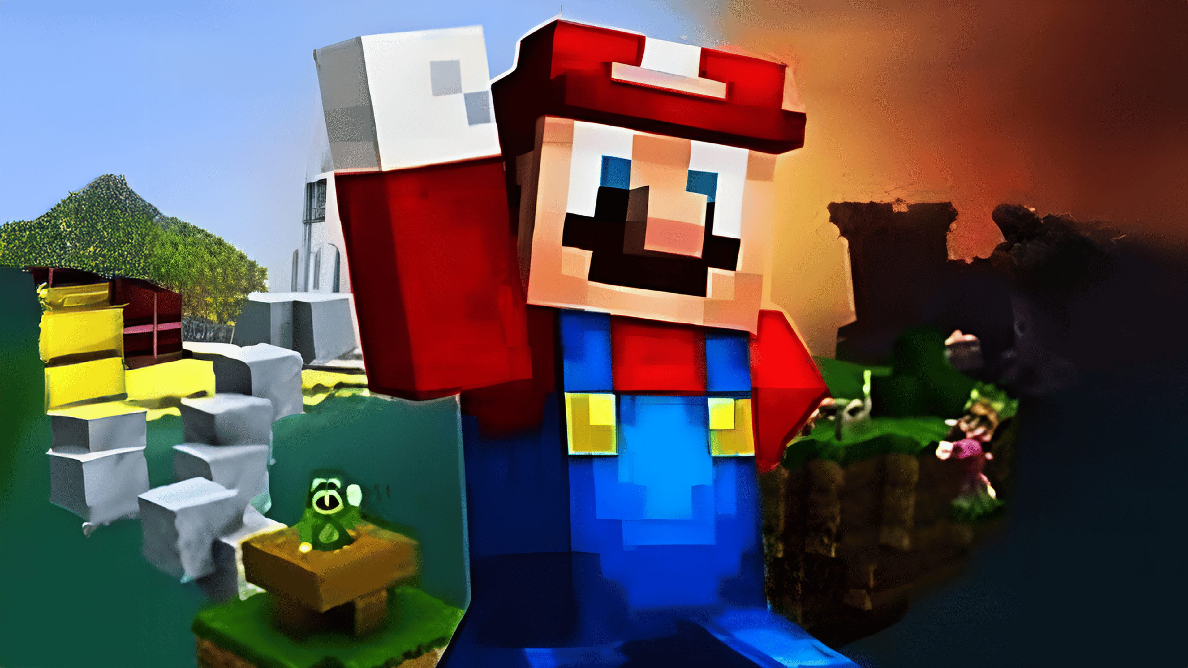 Block Craft Jigsaw Puzzle Logo