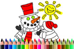 Winter Time Coloring Logo