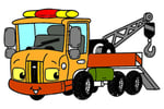 Tow Trucks Coloring Logo