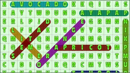 Word Search Fruits Logo