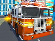 Fire City Truck Rescue Driving Simulator Logo