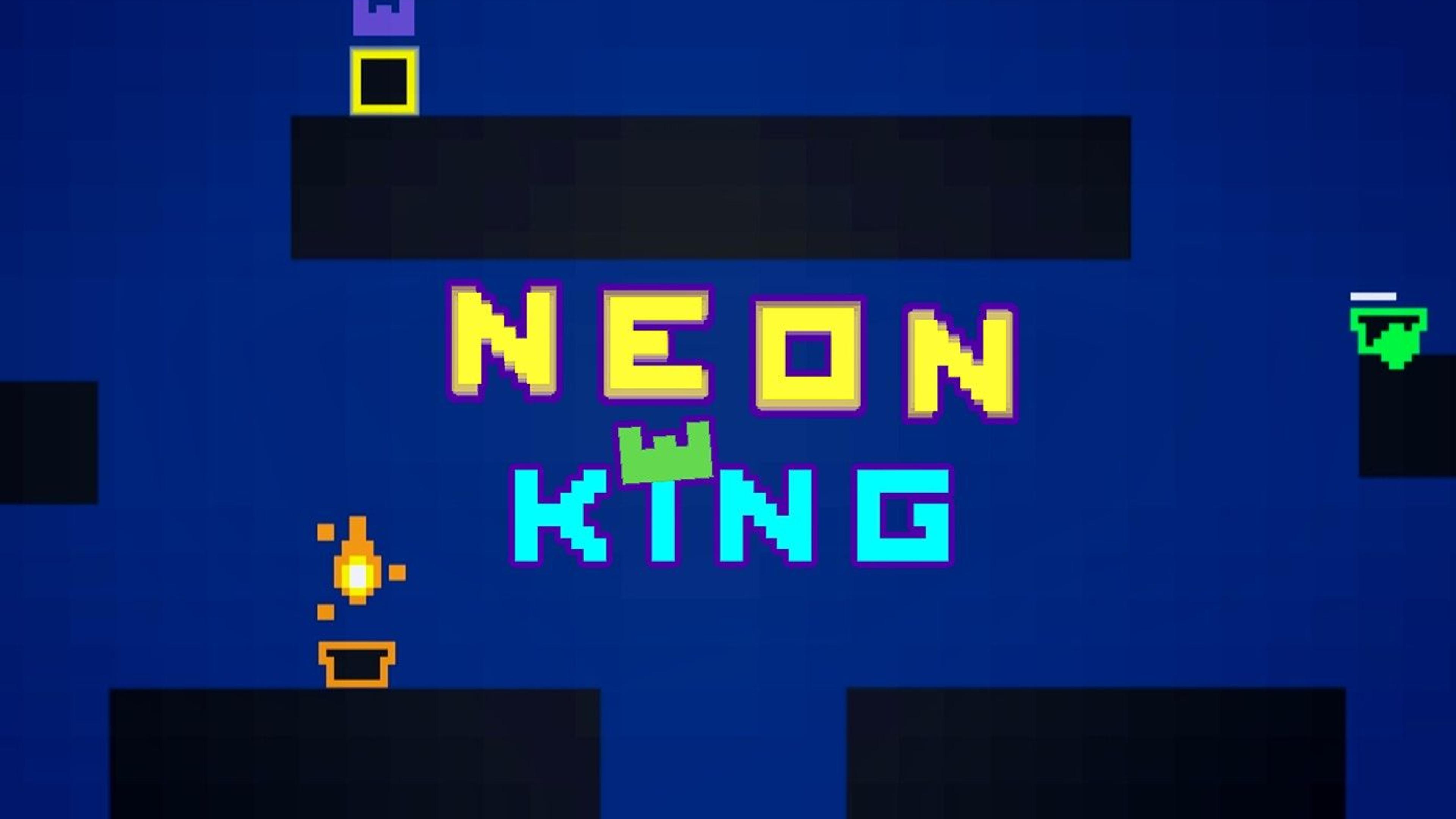 Neon King - A local multiplayer Platformer Logo