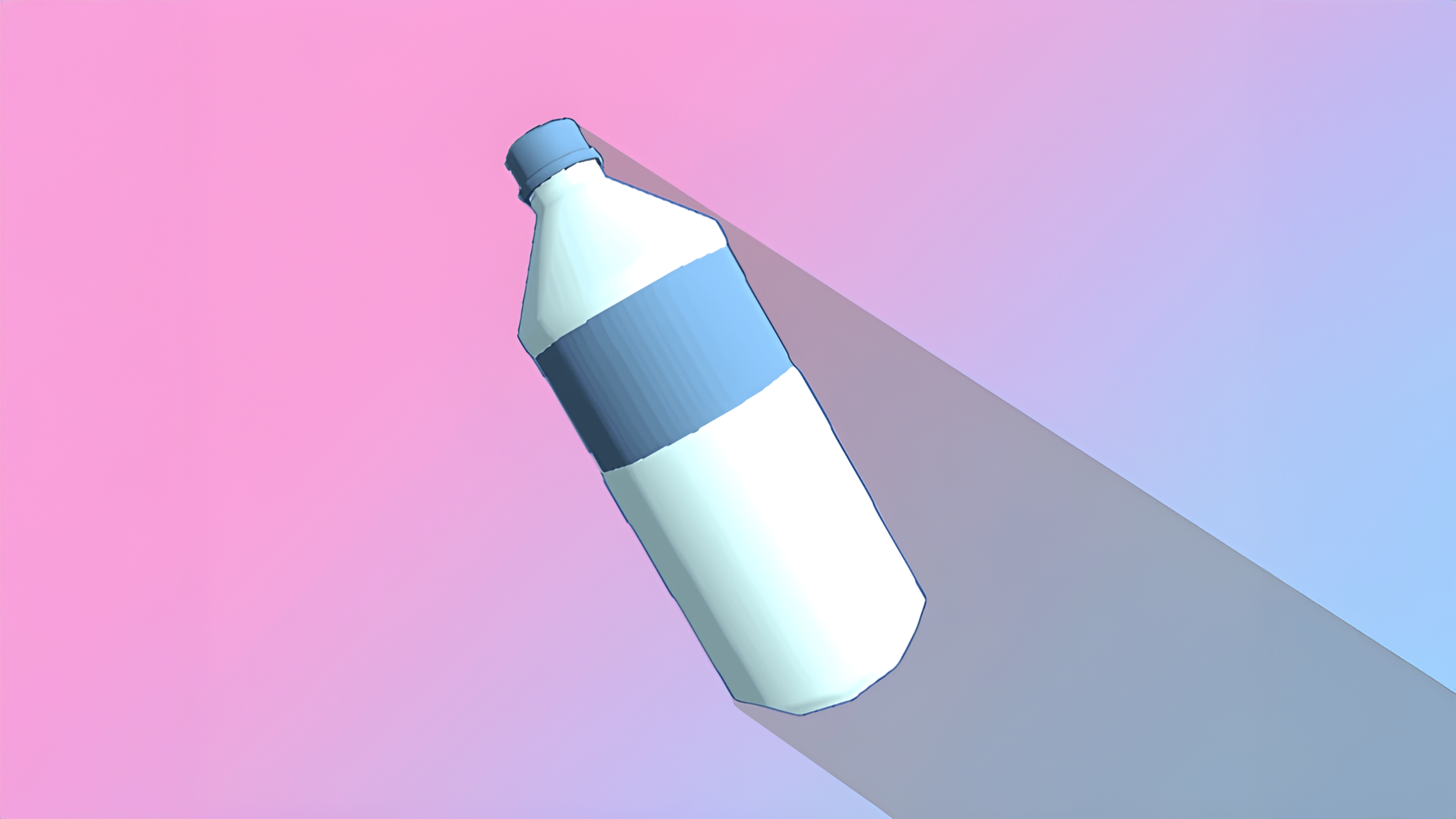 Bottle Flip 3D Logo
