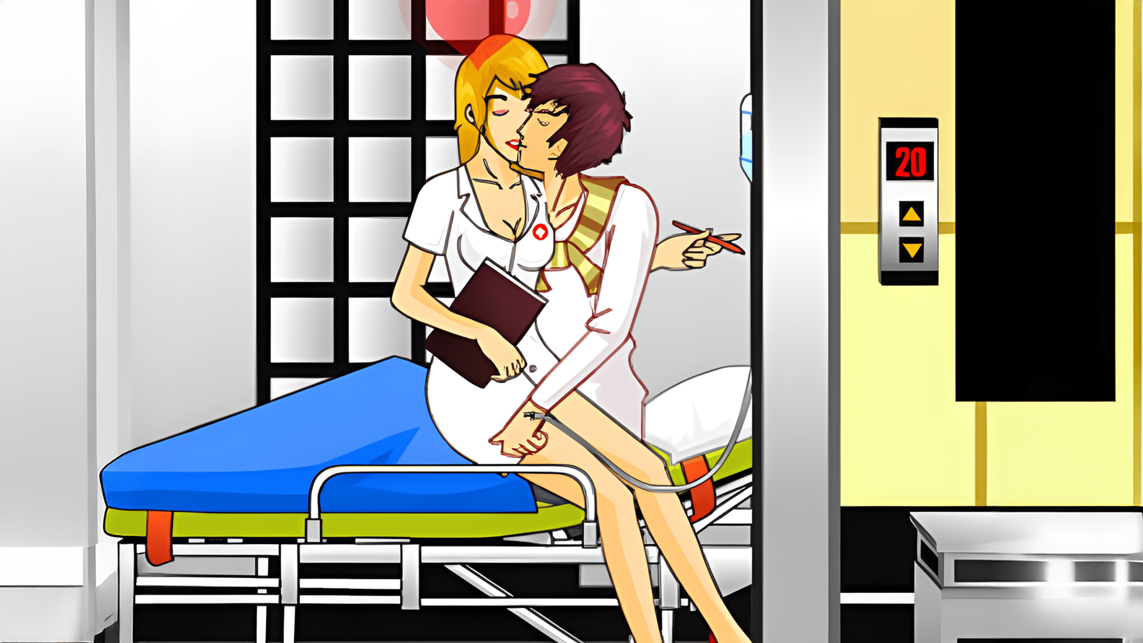 Nurse Kissing 2 Logo