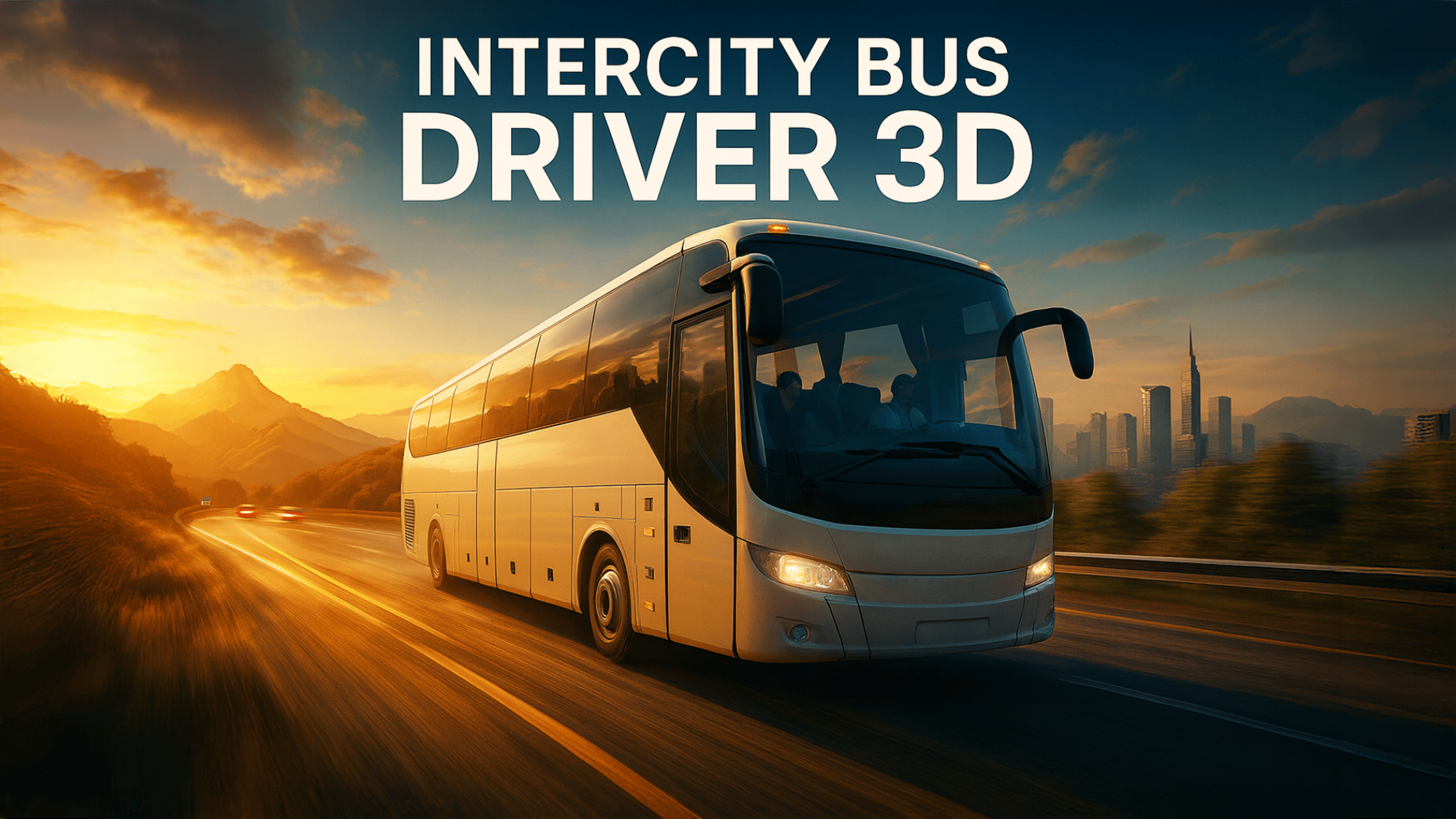 Intercity Bus Driver 3D Logo