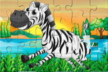 Happy Animals Jigsaw Game Logo