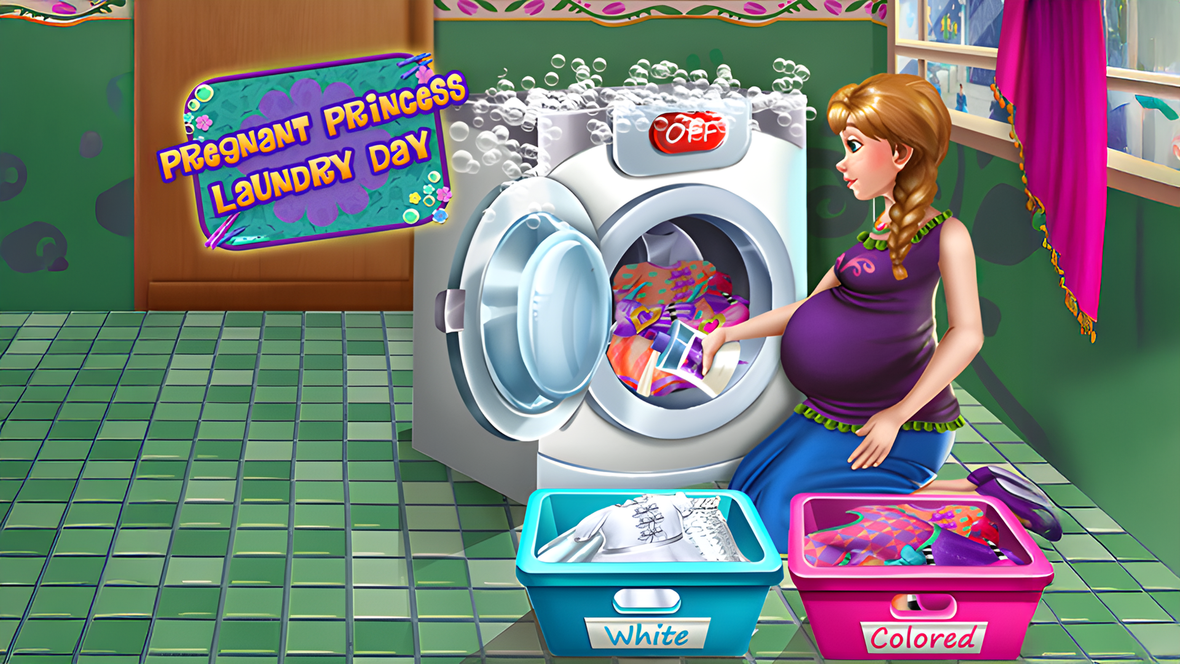 Pregnant Princess Laundry Day Logo