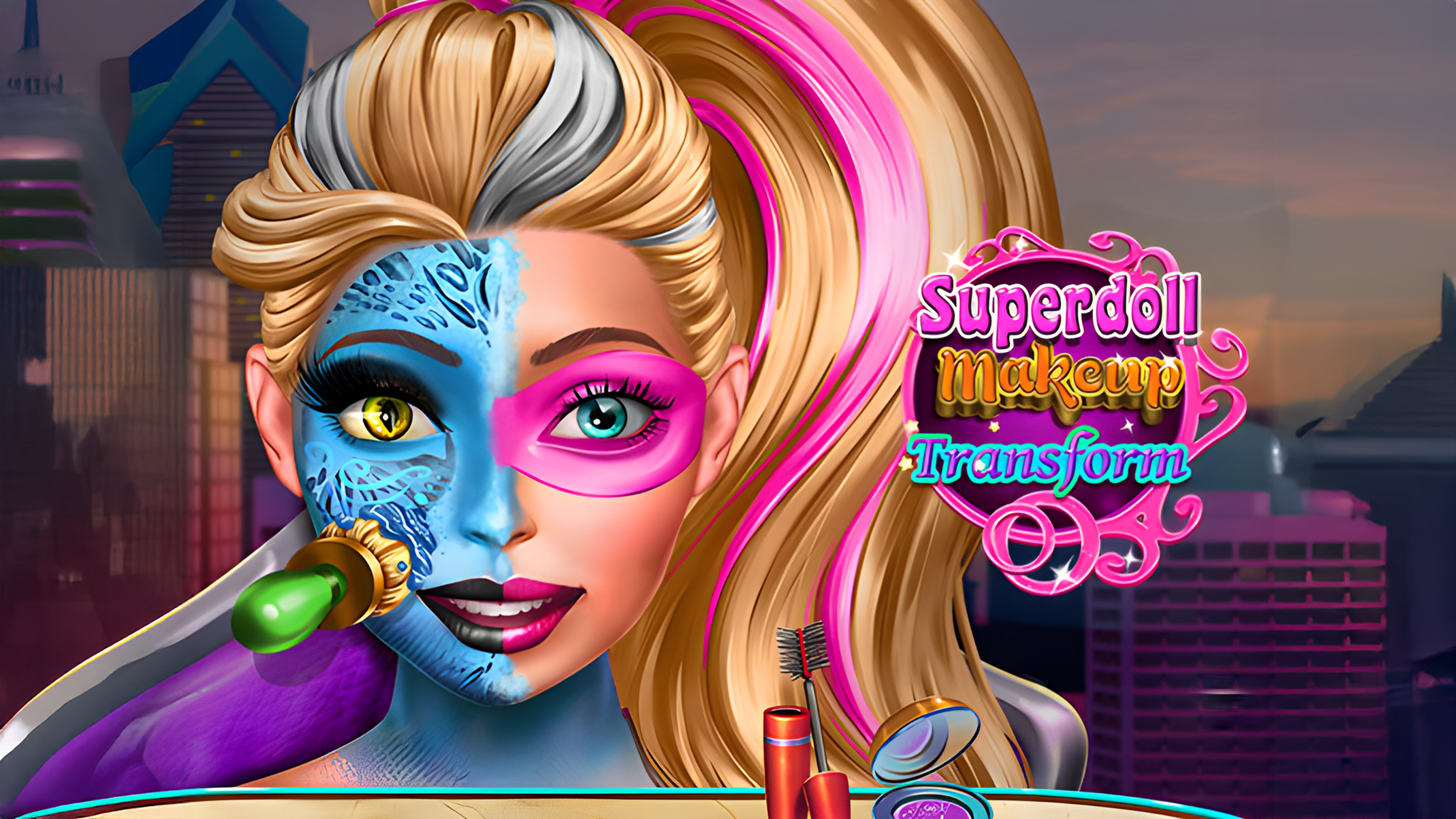 Super Doll Makeup Transform Logo