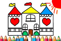 Doll House Coloring Book Logo