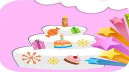 Happy Birthday Cake Decor Logo