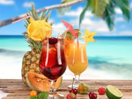 Summer Drinks Puzzle Logo
