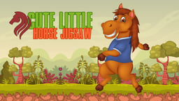 Cute Little Horse Jigsaw Logo