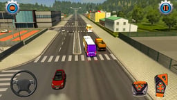 Modern City Bus Driving Simulator Game Logo