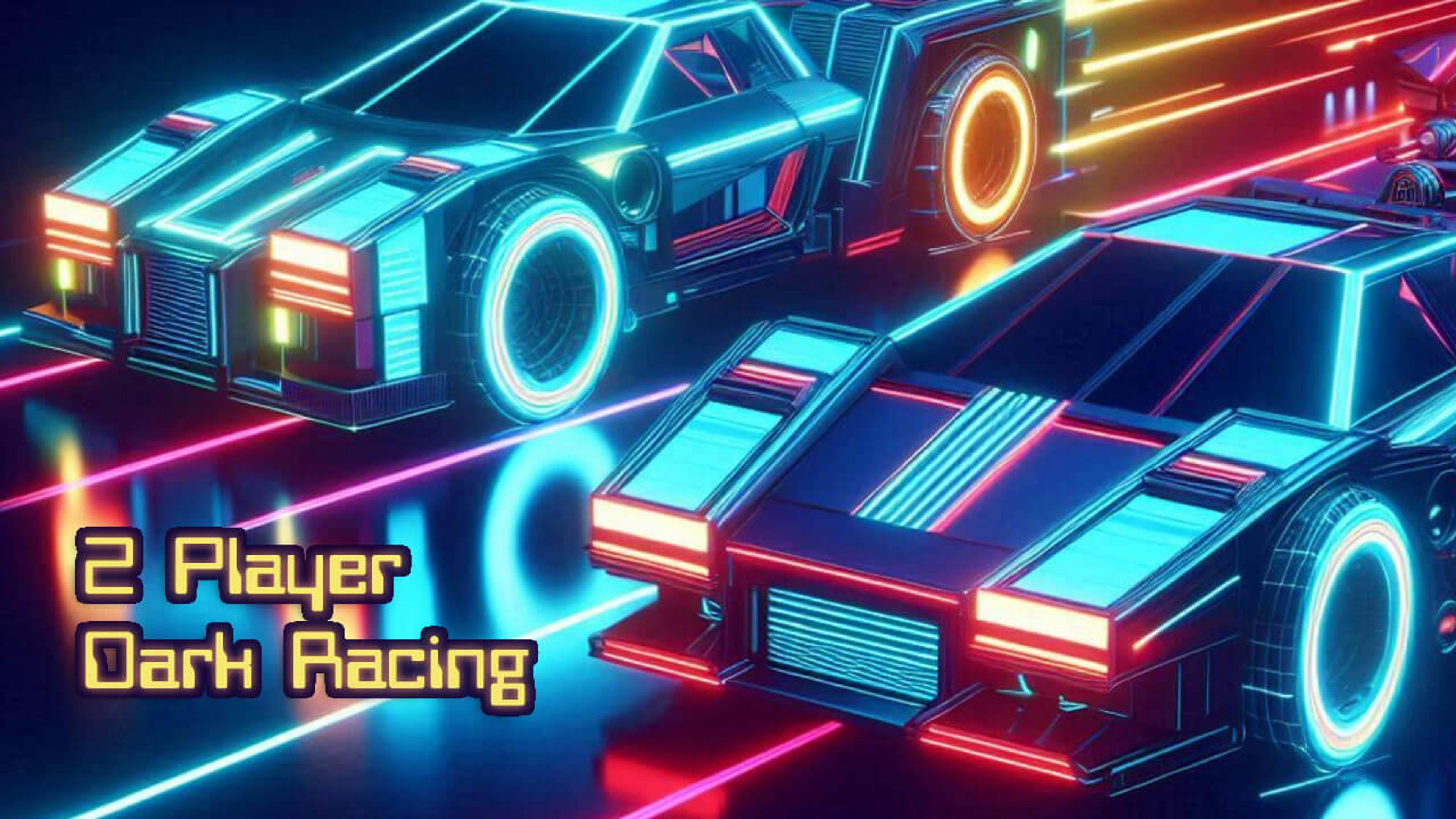 2 Player Dark Racing Logo