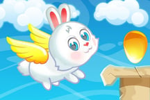 Flying Easter Bunny Logo