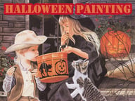 Halloween Painting Slide Logo