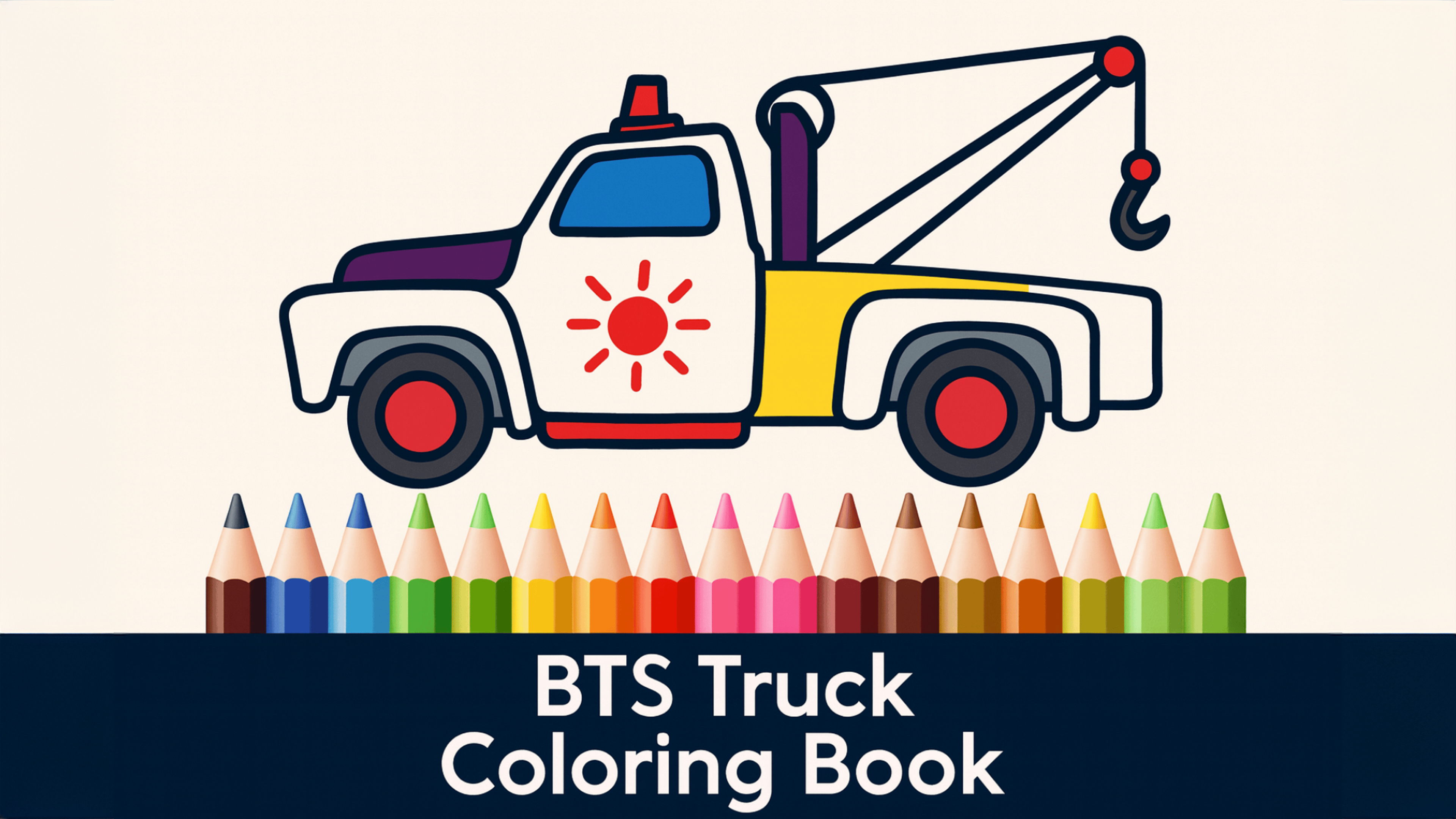 BTS Truck Coloring Book Logo