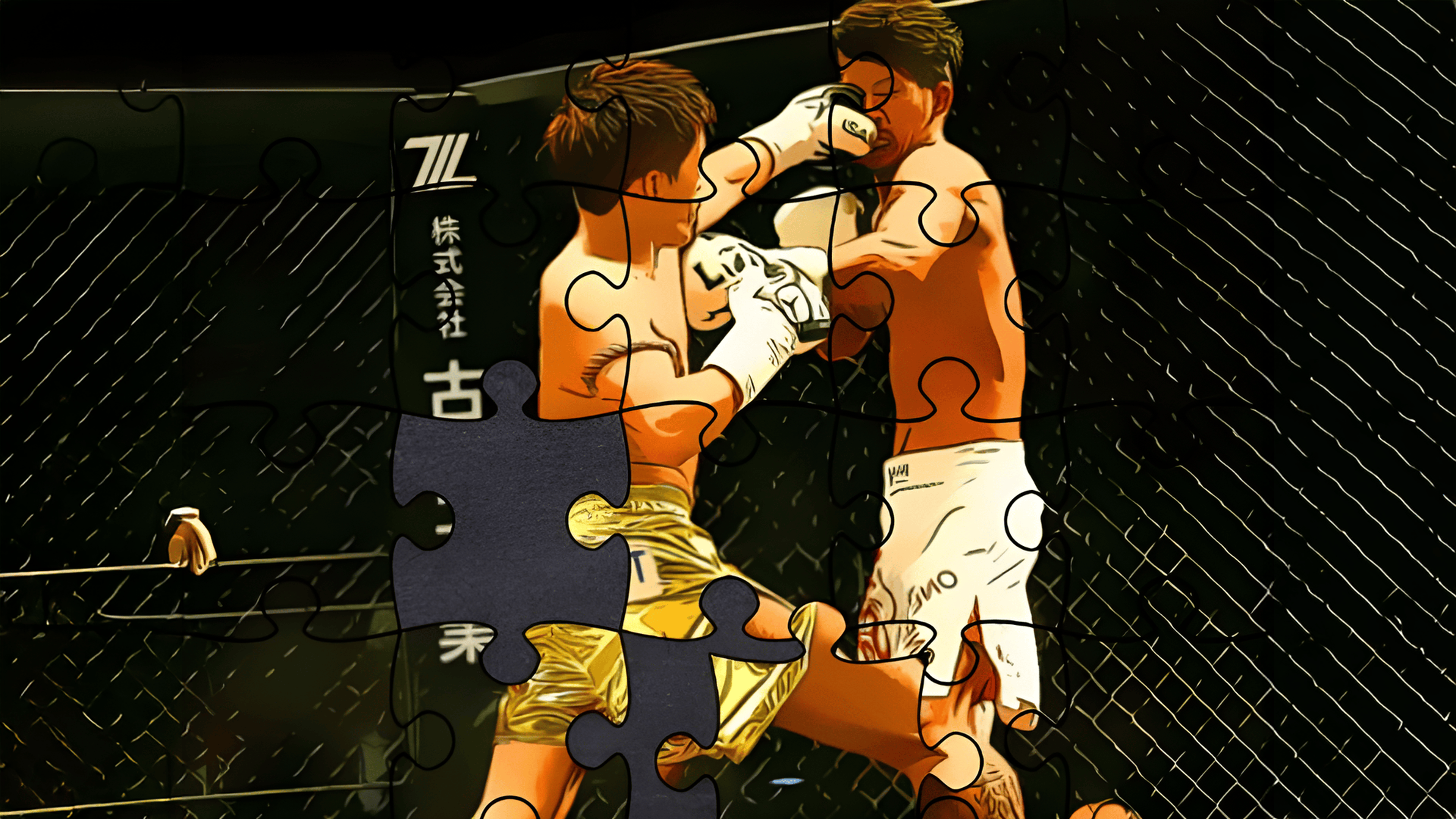 MMA Fighters Jigsaw Logo