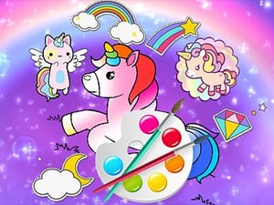 👋 Fabulous Cute Unicorn Coloring Book Play Now For Free at LupyGames.com!