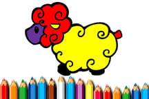 Baby Sheep Coloring Game Logo