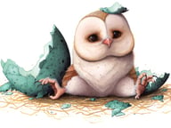Cute Owl Slide Logo