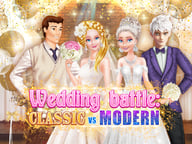 Wedding battle Classic vs Modern Logo