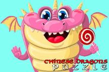Chinese Dragons Puzzle Logo