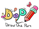 DOP Draw One Part Logo