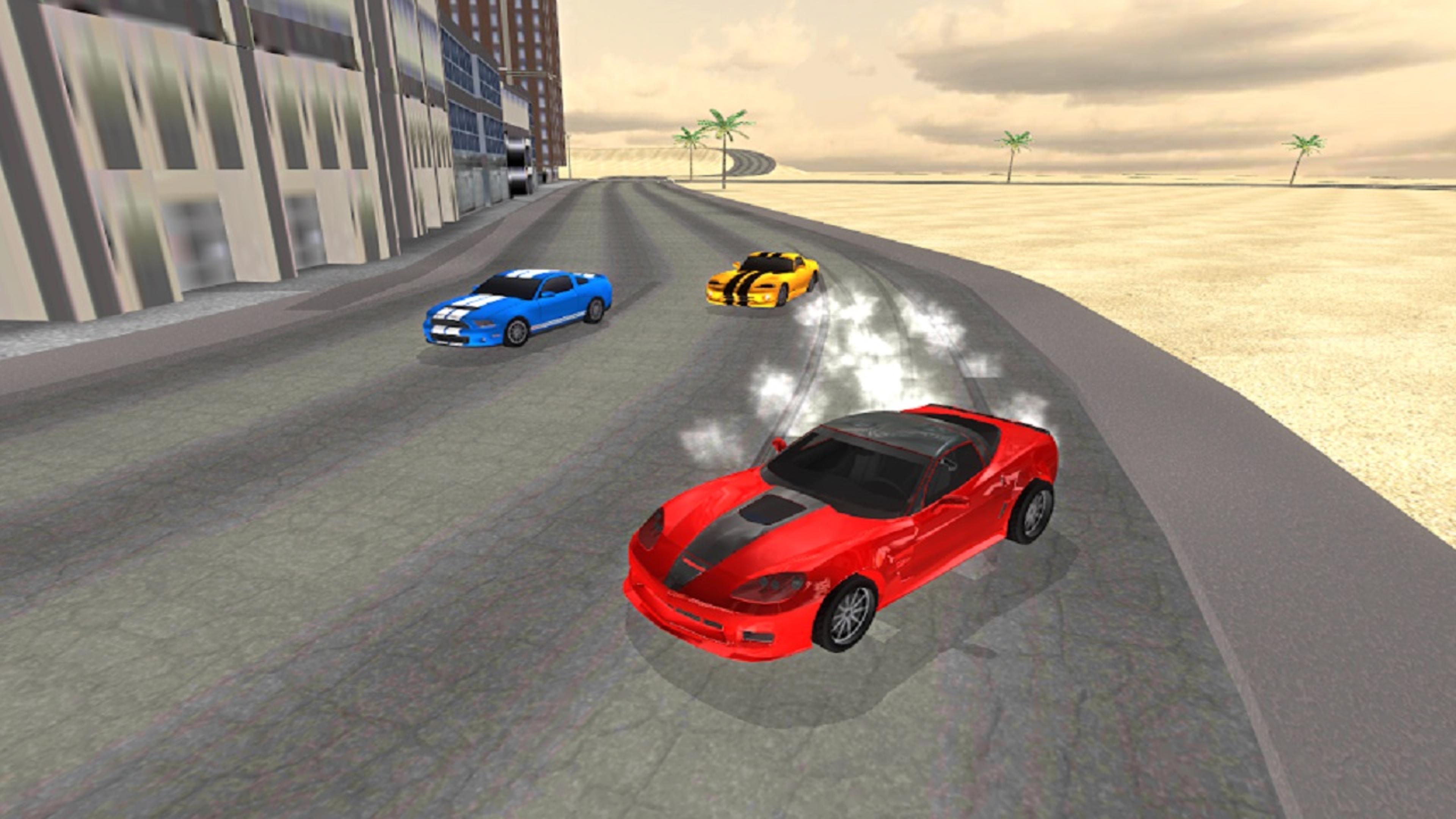 city car racing game Logo
