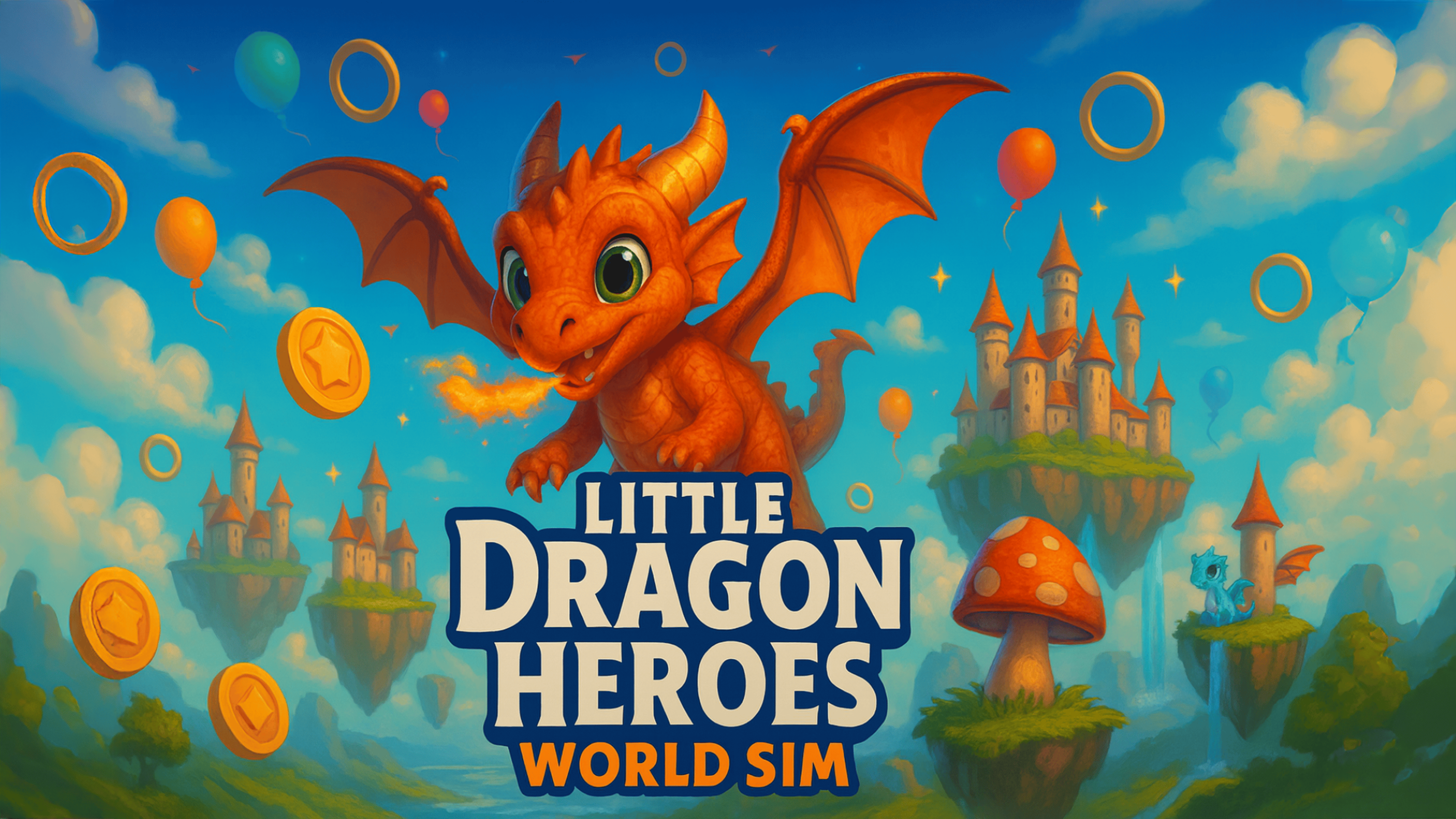 Little Dragon Heroes World Sim Logo