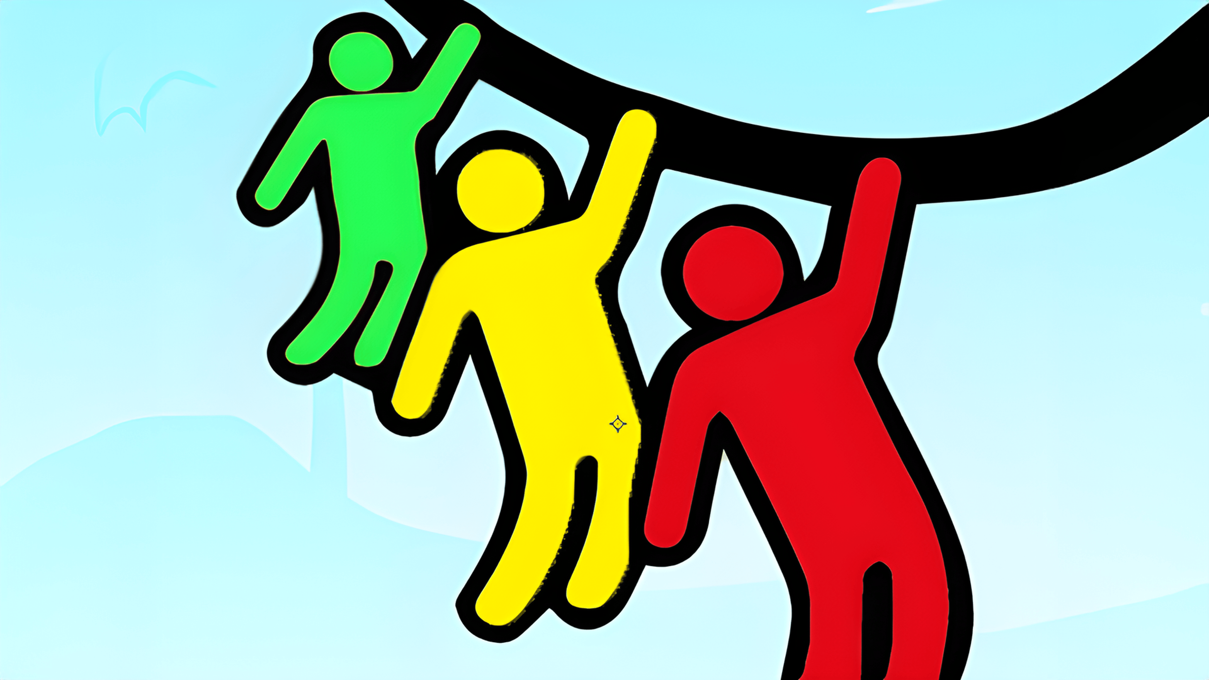 Rope Rescue Unique Puzzle Logo