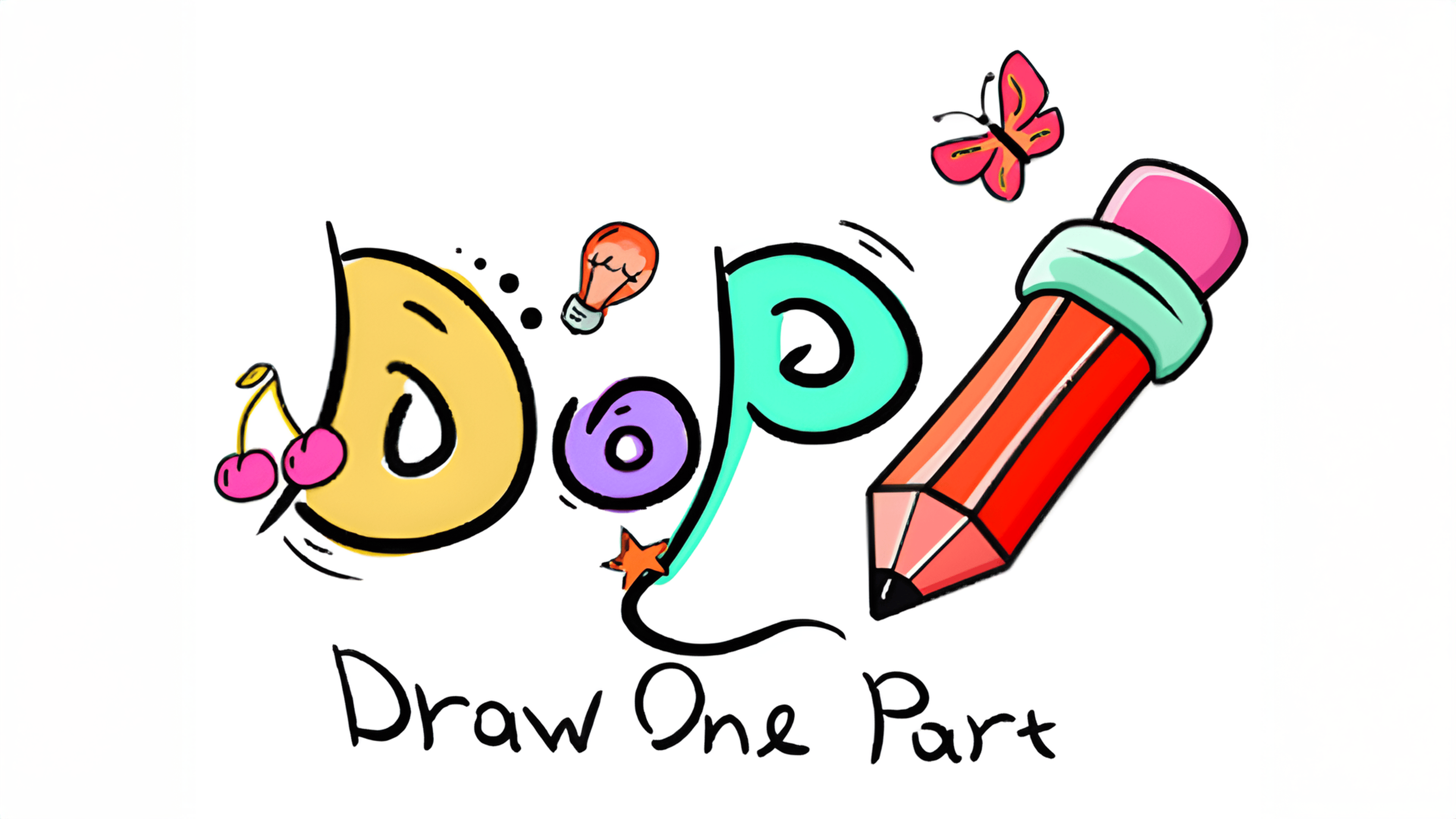 DOP Draw One Part Logo