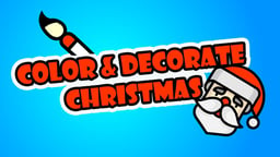 Color and Decorate Christmas Logo