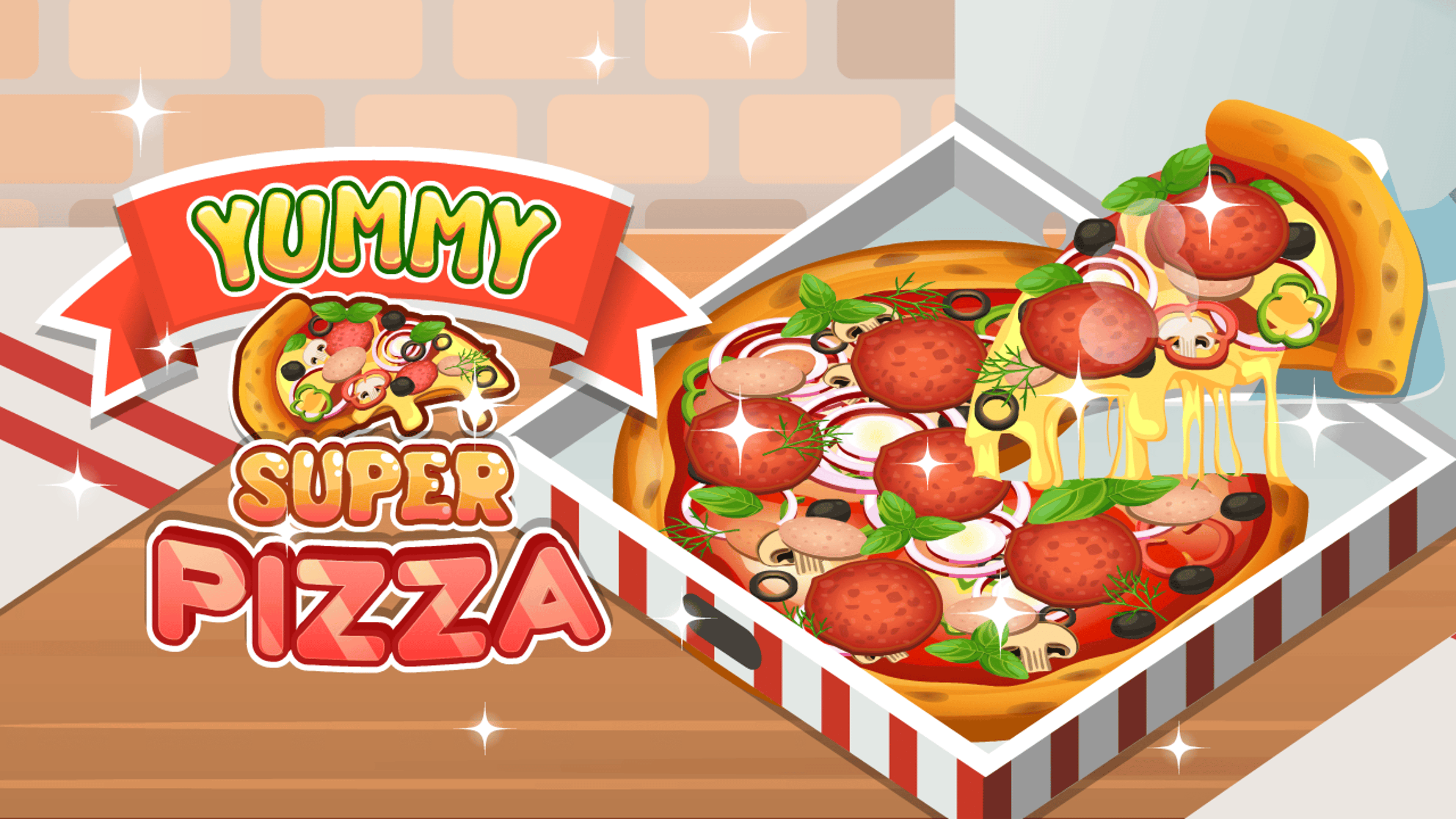 Yummy Super Pizza Logo